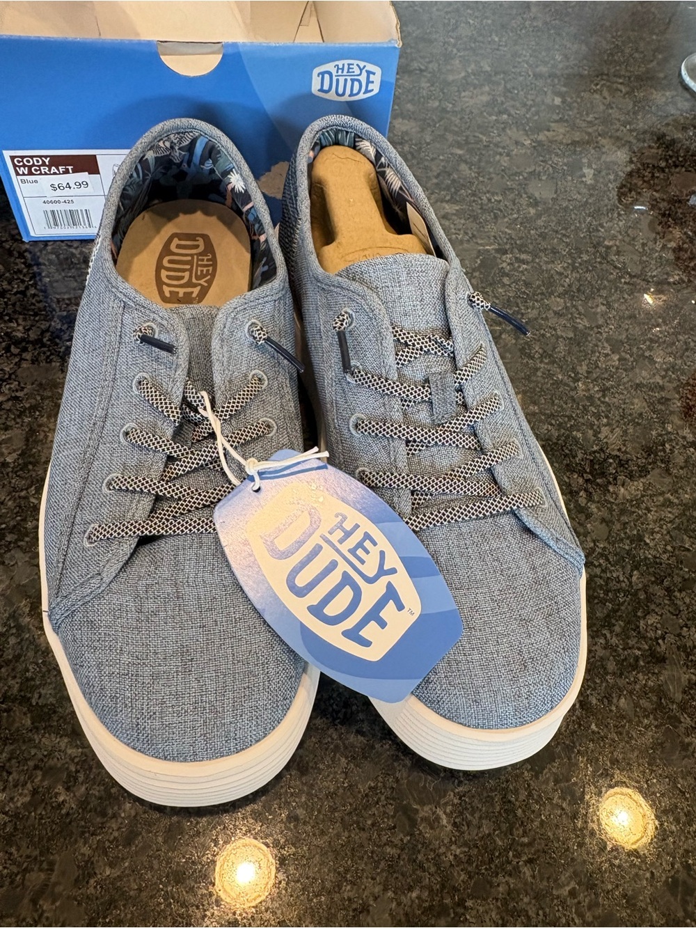 Hey Dude women’s size 11 Blue Cody W Craft Casual Sneakers